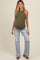 Light Blue Acid Wash Open Knee Maternity Bootcut Jeans