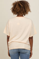 Cream Vintage Wash Oversized Tee