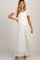 Ivory Lace Sash Tie Maternity Gown