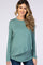 PinkBlush Light Olive Solid Layered Front Long Sleeve Maternity/Nursing Top