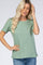 Light Olive Short Sleeve Top
