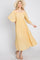 Yellow Tiered Midi Dress