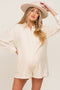 Ivory Collared Button Front Maternity Romper