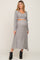 Olive Heather 3-Piece Skirt and Cardigan Maternity Set
