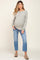 Blue Distressed Knee Maternity Straight Leg Jeans