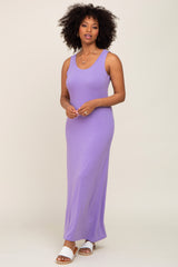 Lavender Sleeveless Maxi Dress