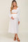 White Skirt And Cardigan 3-Piece Maternity Set