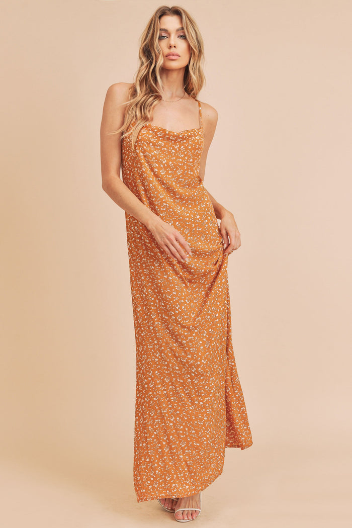 Mustard Printed Dress