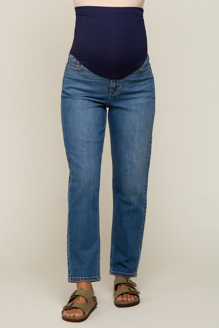 Blue Mom Style Maternity Jean
