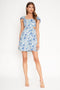 Blue Floral Mini Dress