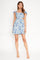 Blue Floral Mini Dress