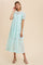 Mint Lace Tiered Midi Dress