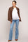 Blue Bootcut Raw Hem Maternity Jeans