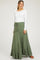 Olive Tassel String Maternity Maxi Skirt
